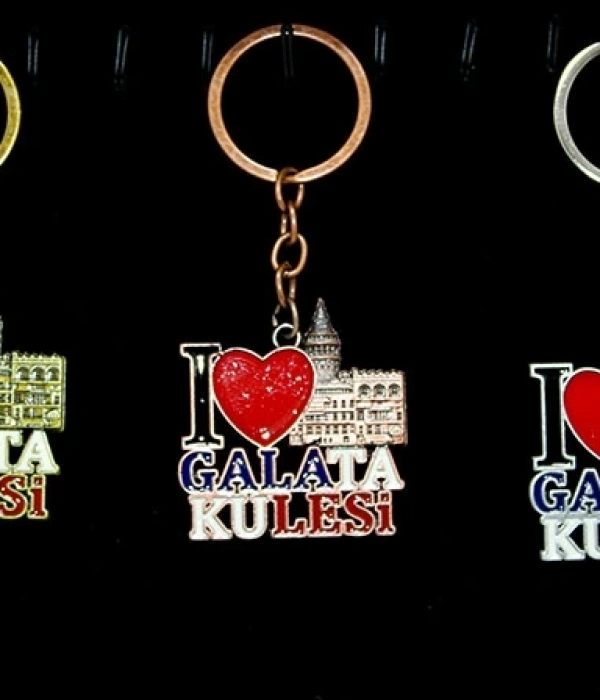 Metal Galata Kulesi Anahtarlık Alk2208