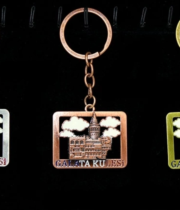 Metal Galata Kulesi Anahtarlık Alk2210