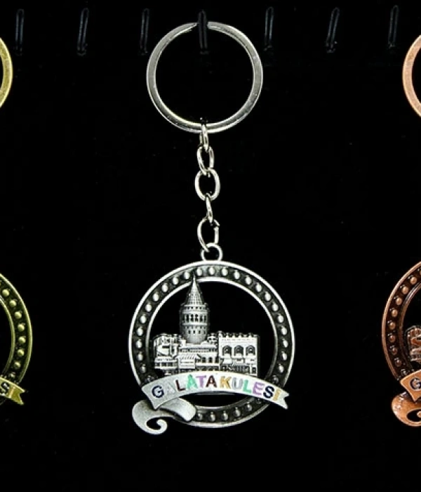 Metal Galata Kulesi Anahtarlık Alk2213