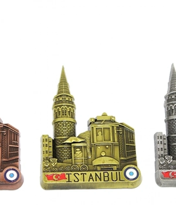 Metal İstanbul Temalı  Yöresel Magnet 2alk78