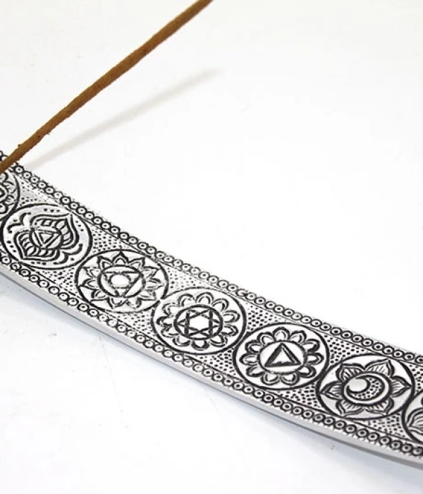 Metal Kayık 7 Çakra ( Chakra ) Tütsülük Ksk2193