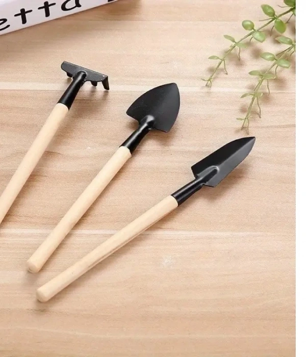 Mini Kazma Kürek Tırmık Seti - Portatif