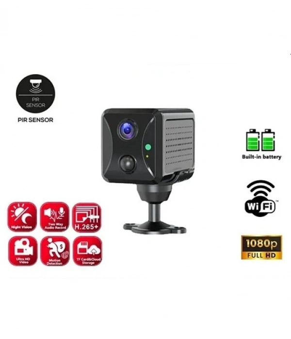 Mini Pır Sensörlü Algılamalı Sesli Konuşmalı 1080p Hd Wifi Kamera