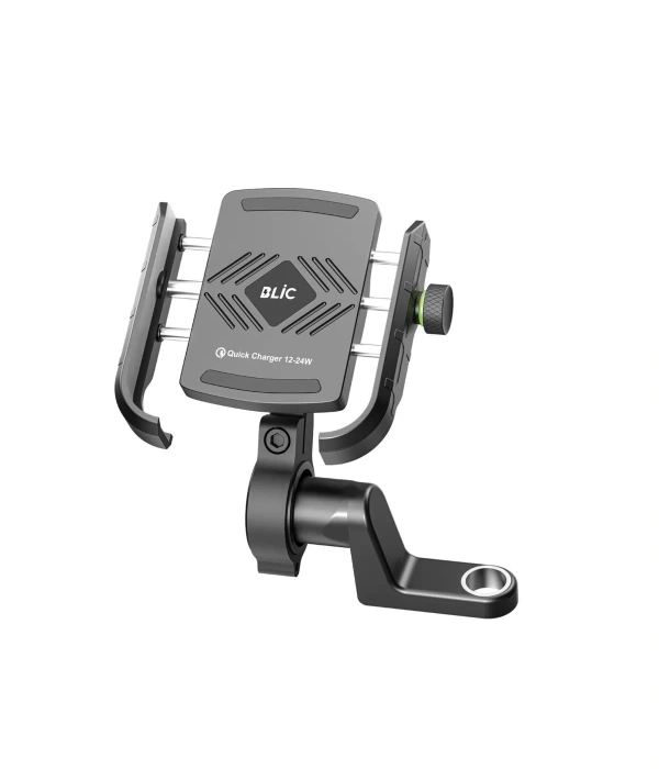 Motosiklet Gidon Ve Ayna Bağlantılı Motor Ve Bisiklet Uyumlu Telefon Tutucu 12-24w Hızlı Şarj