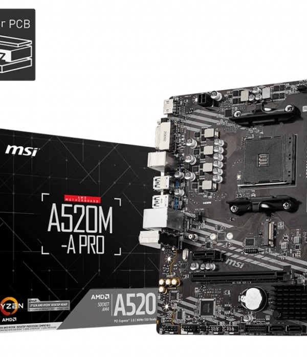 MSI A520M-A PRO DDR4 4600/1866Mhz M.2 mATX AM4