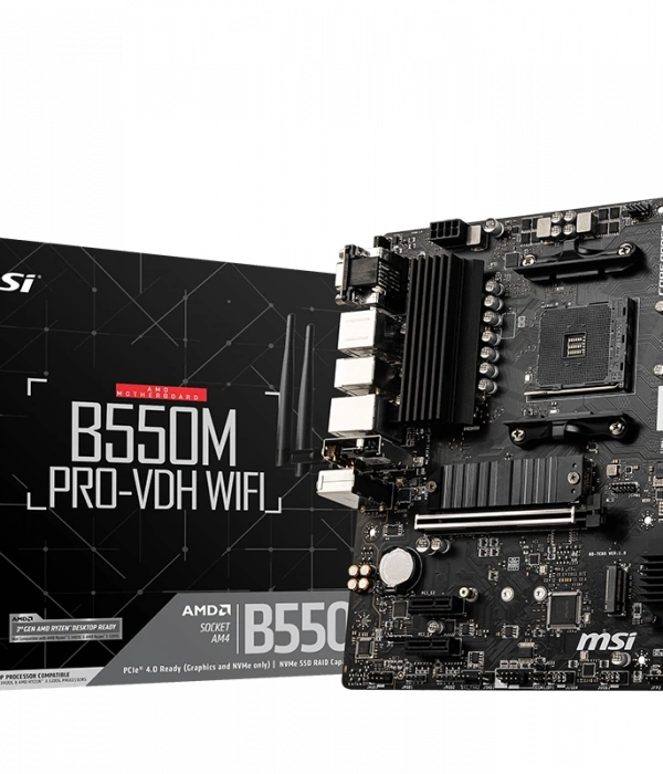 MSI B550M PRO-VDH WIFI DDR4 4400(OC) HDMI MATX AM4