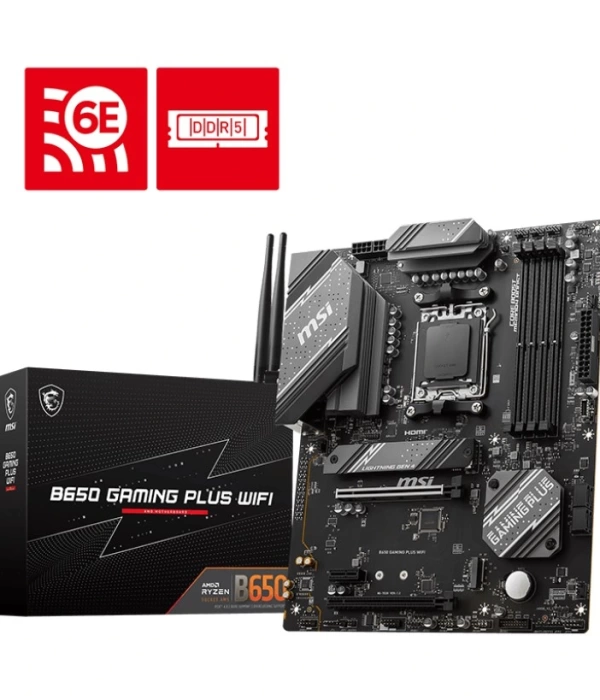 MSI B650 GAMING PLUS WIFI  AM5 SOKET DDR5 6000 HDMI DP M.2 ATX