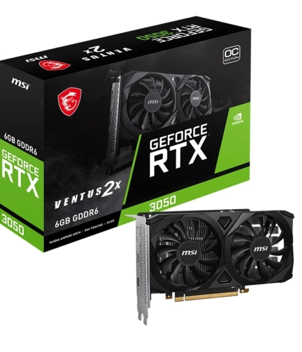 MSI GEFORCE RTX 3050 VENTUS 2X 6G OC 6GB GDDR6 96B