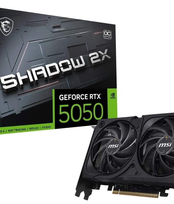 MSI GEFORCE RTX 5050 8G SHADOW 2X OC 8GB GDDR6 128B DX12 PCIE 5.0 X16 (3XDP 1XHDMI)