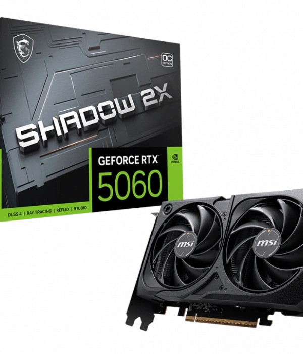 MSI GEFORCE RTX 5060 TI 8G SHADOW 2X OC GDDR7 128B DX12 PCIE 5.0 X16 (3XDP 1XHDMI)