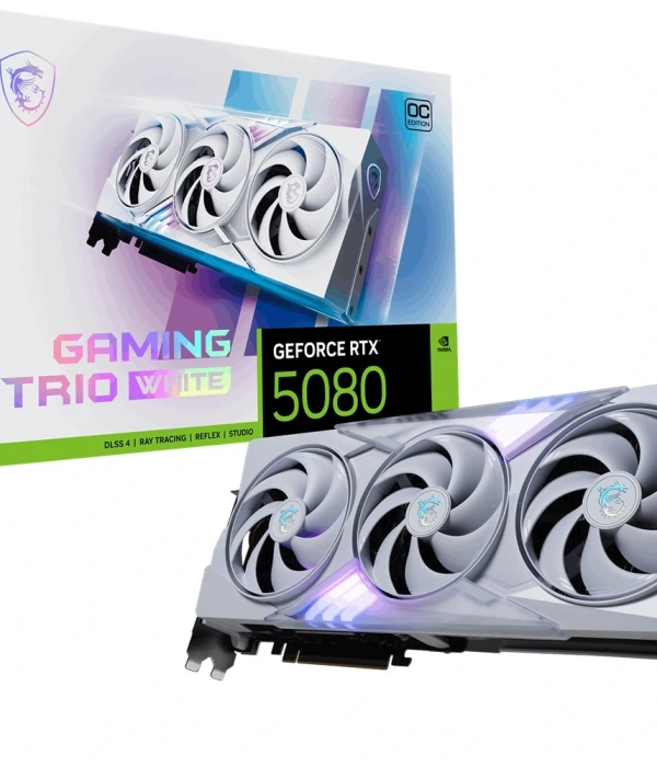 MSI GEFORCE RTX 5080 16G GAMING TRIO OC WHITE VGA