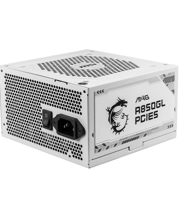 MSI MAG A850GL PCIE5 WHITE 850W 80+GOLD POWER SUPPLY