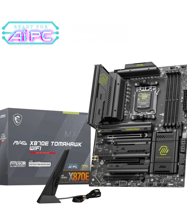 MSI MAG X870E TOMAHAWK WIFI AM5 DDR5 8400MHZ(OC) USB4 4x M.2 HDMI 2X DP 5G LAN WIFI 7 RGB ATX