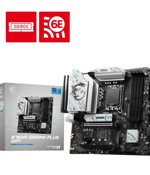 MSI MB B760M GAMING PLUS WIFI DDR5 6800(OC)MHz HDMI DP ATX 1700P
