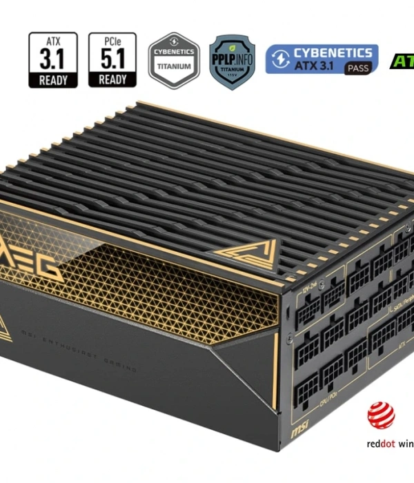 MSI MEG AI1600T PCIE5 1600W80+ TITANIUM FULMODULAR