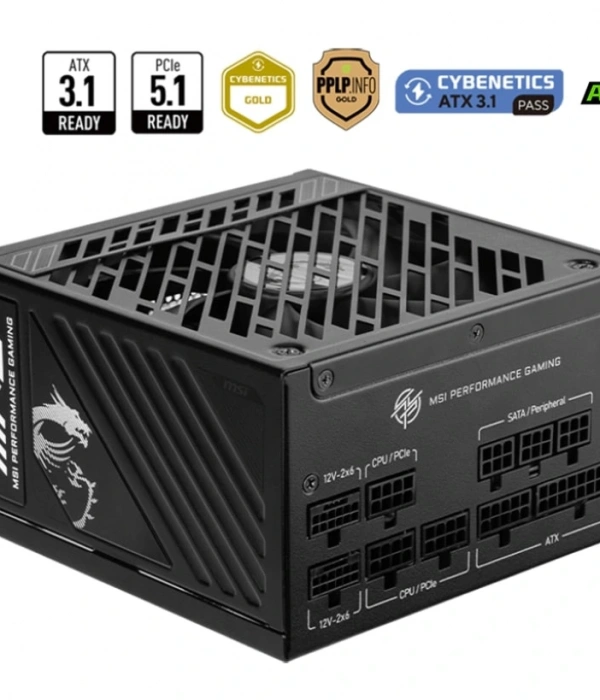 MSI MPG A1000GS PCIE5 1000W 80+ GOLD  FULL MODULER