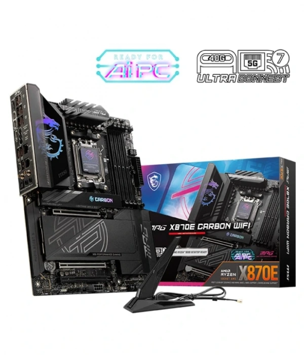 MSI MPG X870E CARBON WIFI AMD X870E SOKET AM5 DDR5