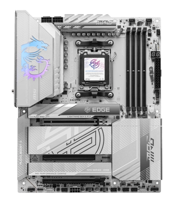MSI MPG X870E EDGE TI WIFI AM5 DDR5 8400MHZ(OC) USB4 4x M.2 HDMI 5G LAN WIFI 7 RGB ATX