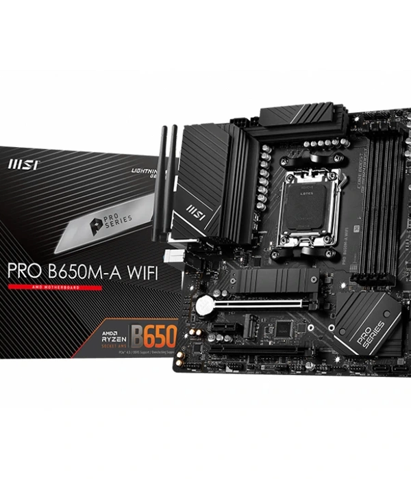 MSI PRO B650M-A WIFI DDR5 6400(OC) HDMI DP M.2 MATX AM5