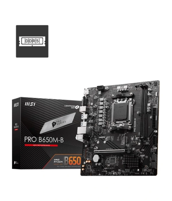 MSI PRO B650M-B DDR5 6800MHZ(OC) HDMI VGA M.2 MATX AM5