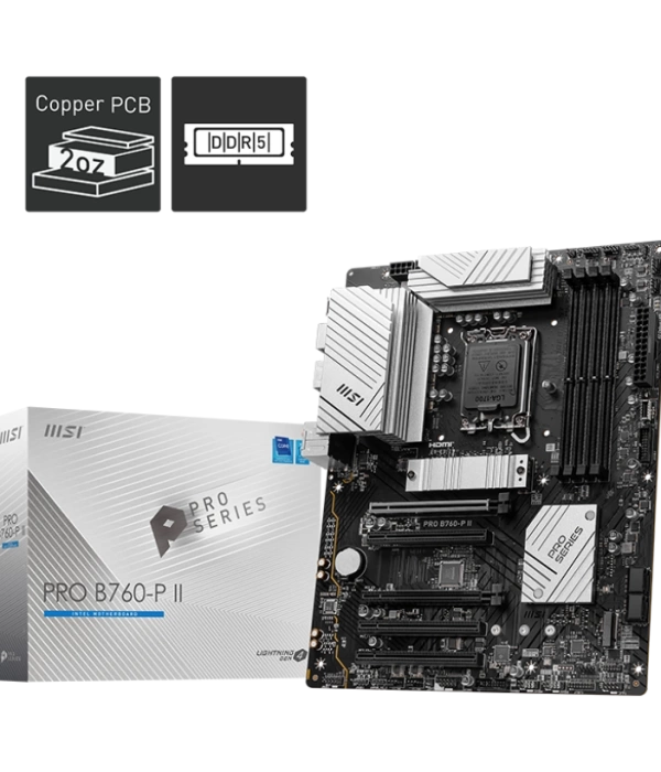 MSI PRO B760-P II DDR5 7000(OC) M.2 USB3.2 HDMI ATX 1700P