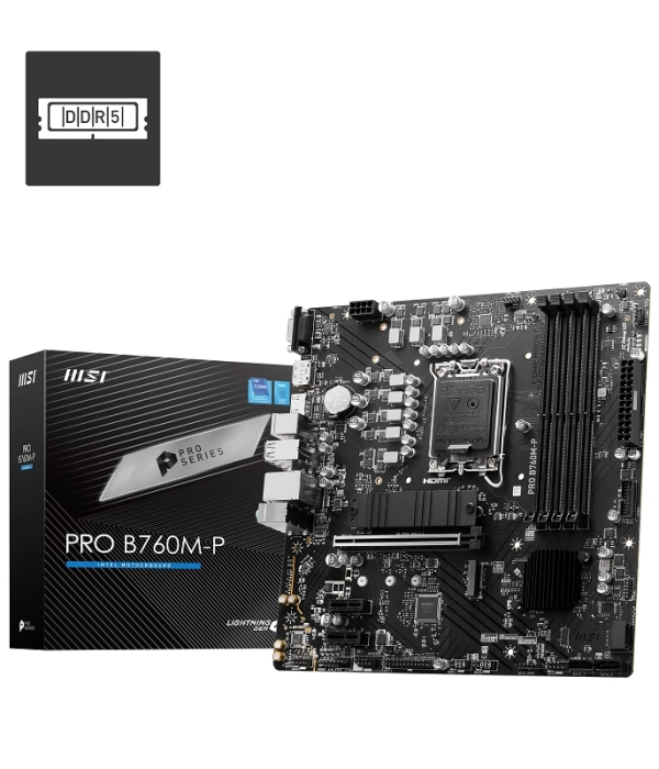 MSI PRO B760M-P DDR5 6800MHz(OC) M.2 HDMI mATX 1700p
