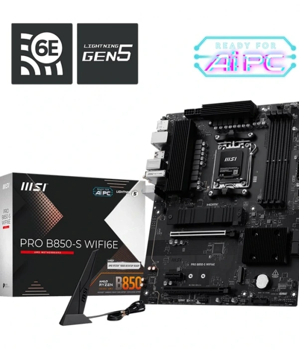 MSI PRO B850-S WIFI6E AMD B850 SOKET AM5 DDR5