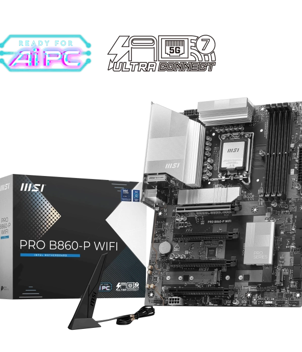MSI PRO B860-P WIFI SOKET 1851 DDR5 8600MHZ(OC) 3xM.2 1x TB4 HDMI DISPLAY 5G LAN WIFI 7 ATX