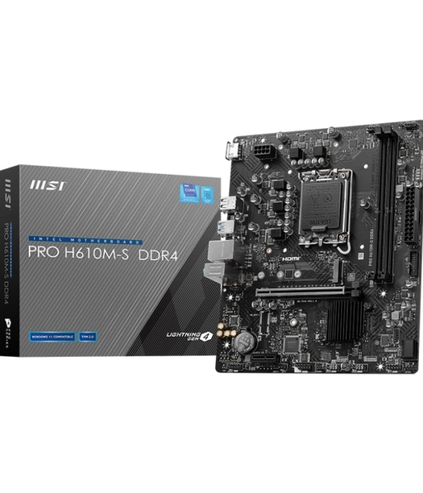 MSI PRO H610M-S DDR4 3200MHZ mATX 1700p