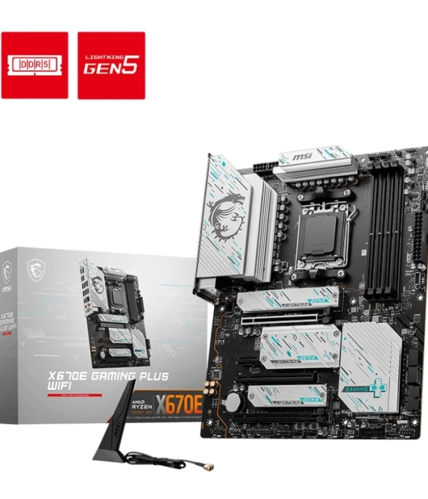 MSI X670E GAMING PLUS WIFI DDR5 7800+(OC)MHz ATX AM5