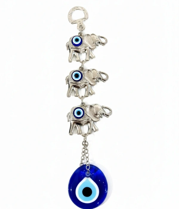 Nazar Boncuğu 3lü Fil Askılık Nzr12