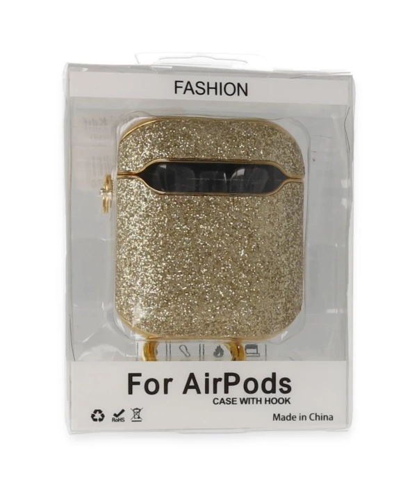 Newface Airpods 2 (2.nesil) Spell Simli Kılıf - Gold