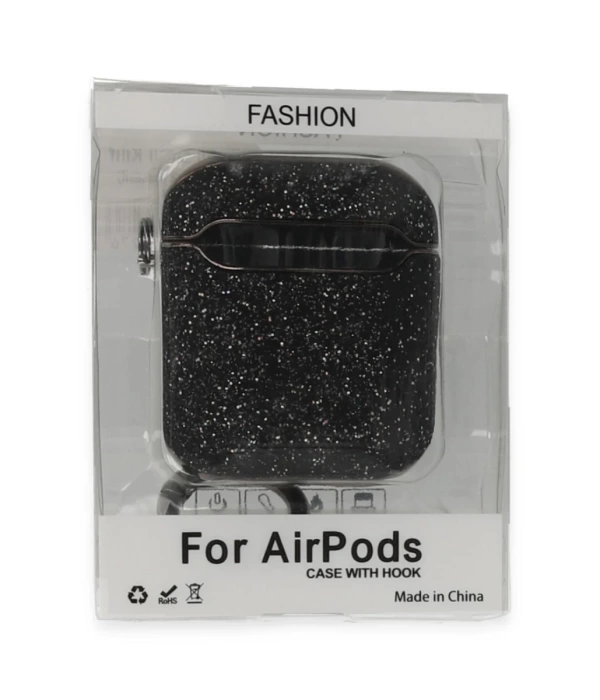 Newface Airpods 2 (2.nesil) Spell Simli Kılıf - Siyah