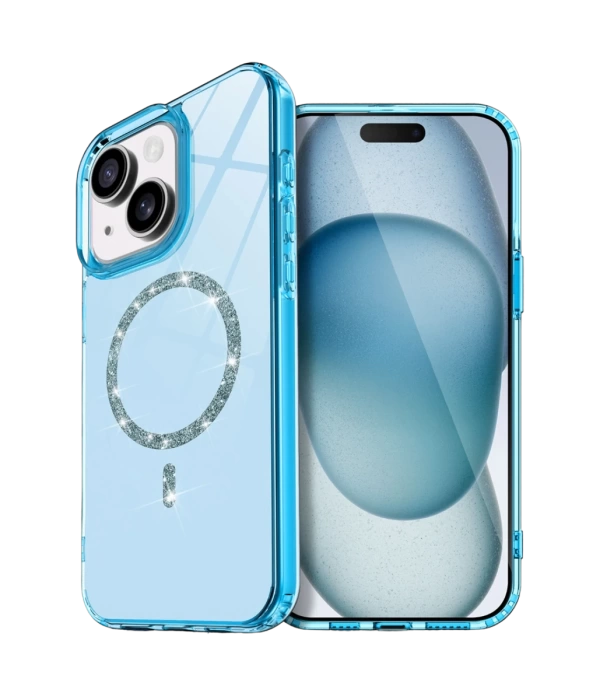 Newface Apple iPhone 15 Plus Live Diamond Magsafe Kapak