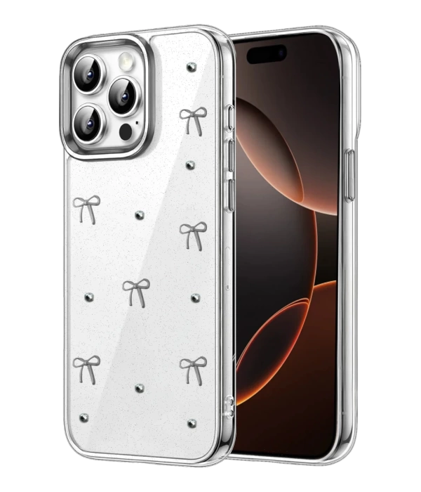 Newface Apple iPhone 15 Pro Max Fiyonk Desenli Kapak