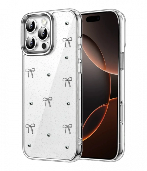 Newface Apple iPhone 16 Pro Max Fiyonk Desenli Kapak