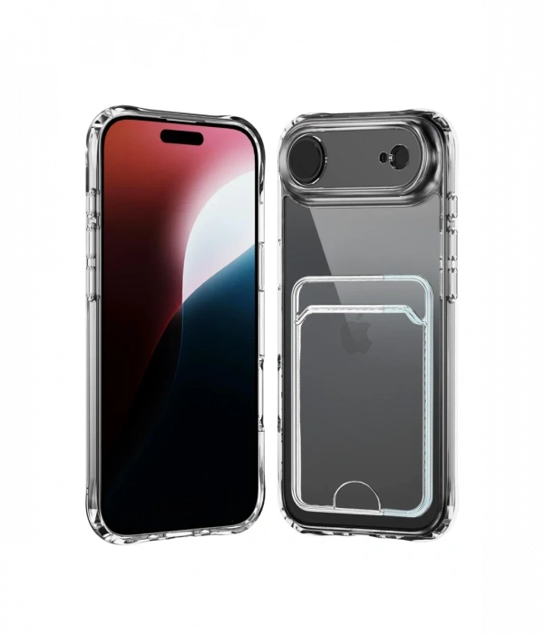 Newface Apple iPhone 17 Air Kart Şeffaf Silikon - Şeffaf