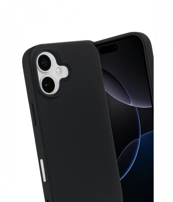 Newface Apple iPhone 17 Nano içi Kadife Silikon - Siyah