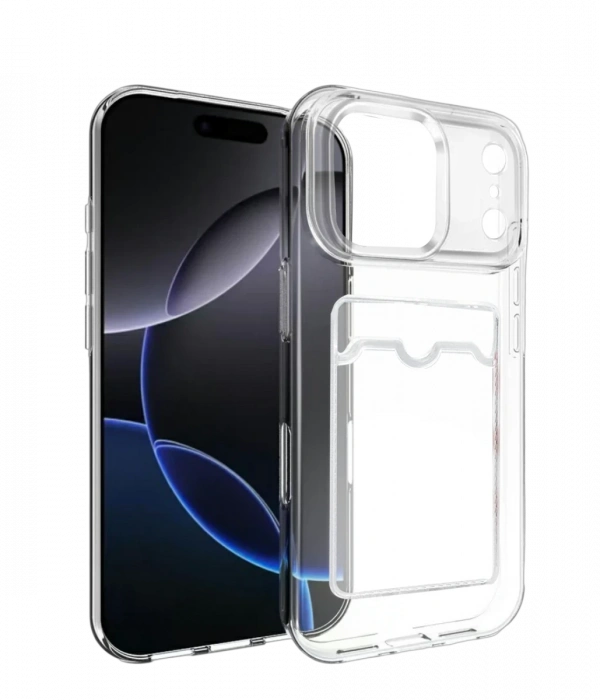 Joy Tekno Apple iPhone 17 Pro Max Kart Şeffaf Silikon - Şeffaf