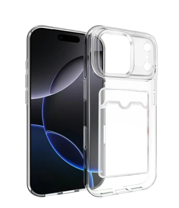 Newface Apple iPhone 17 Pro Max Kart Şeffaf Silikon - Şeffaf