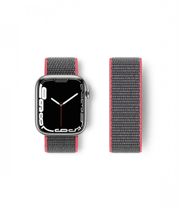 Newface Apple Watch 38mm Hasırlı Cırtcırtlı Kordon