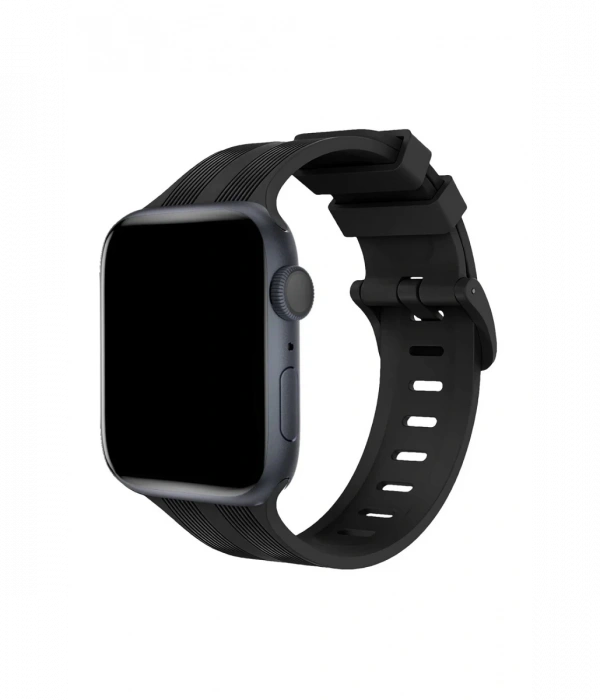 Newface Apple Watch 38mm KR408 Çizgili Silikon Kordon