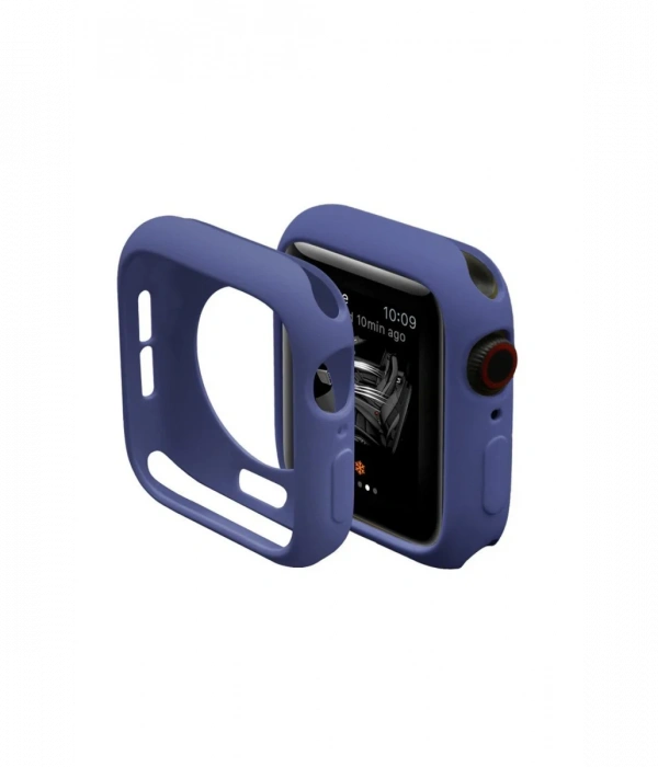 Newface Apple Watch 38mm Silikon Alt Kasa - Mavi