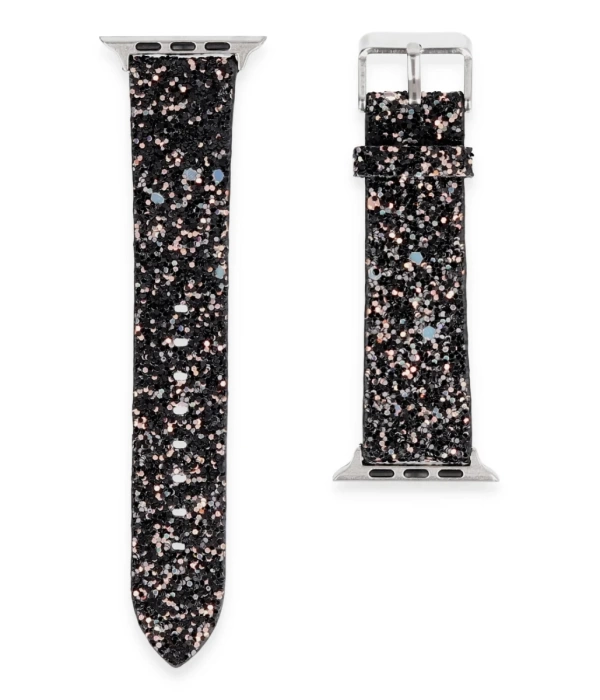 Newface Apple Watch 38mm Starry Taşlı Kordon - Siyah