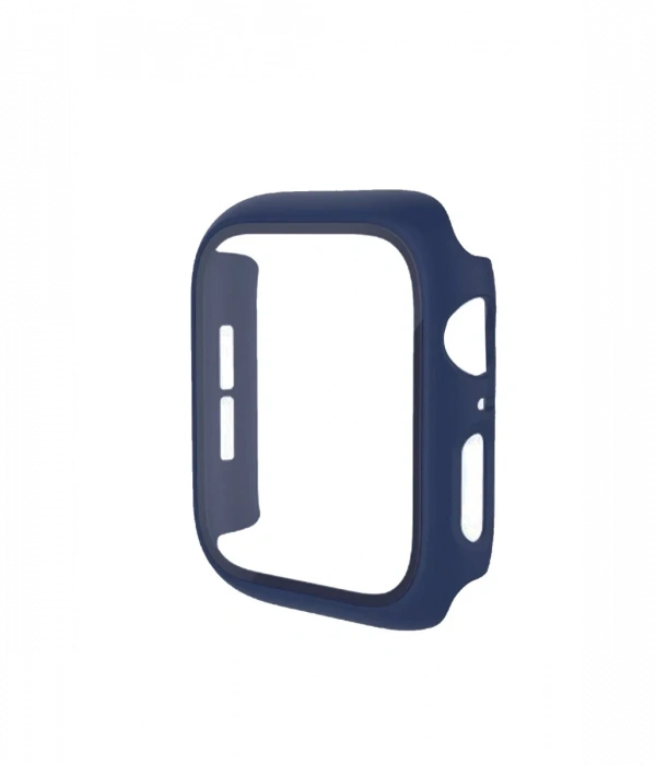 Newface Apple Watch 40mm Camlı Kasa Ekran Koruyucu - Mavi