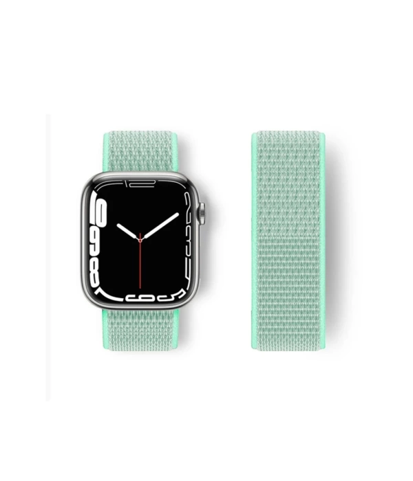 Newface Apple Watch 42mm Hasırlı Cırtcırtlı Kordon