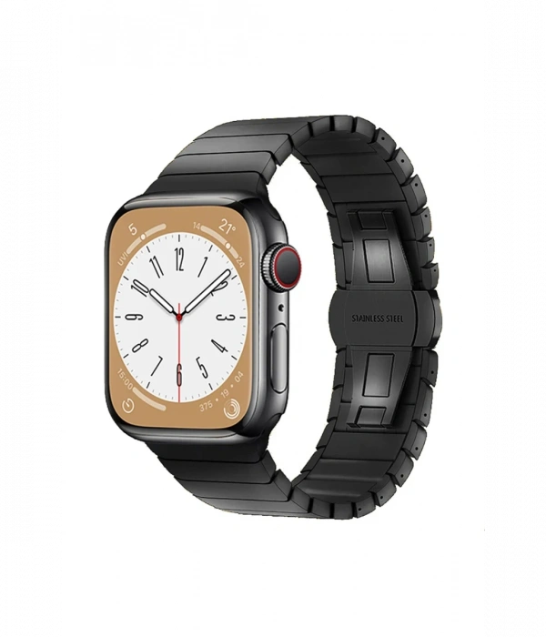Apple Watch 42mm KR416 Huks Kordon - Siyah