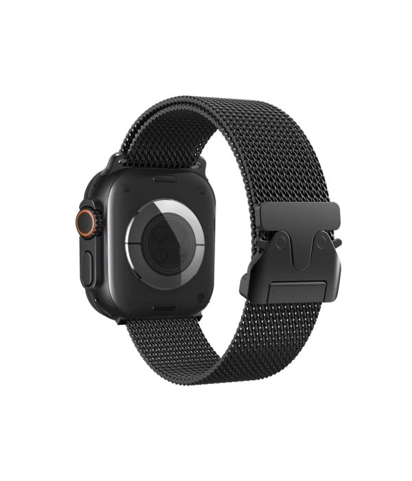 Newface Apple Watch 42mm Milano Metal Kordon - Siyah