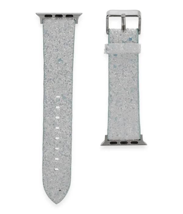 Newface Apple Watch 42mm Starry Taşlı Kordon - Mavi