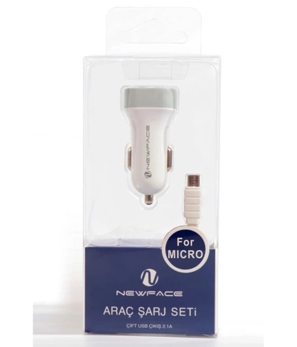 Newface C17 Micro USB 2.1A Araç Şarjı